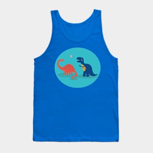 dinosaurs in love Tank Top